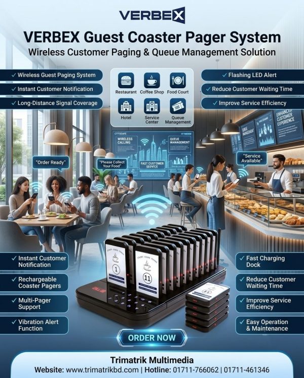VERBEX Restaurant Calling System: Smart Queue Management Solution for Modern Hospitality